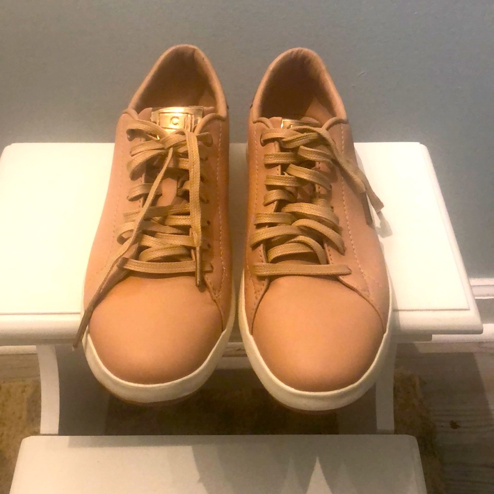 Rose gold sneakers